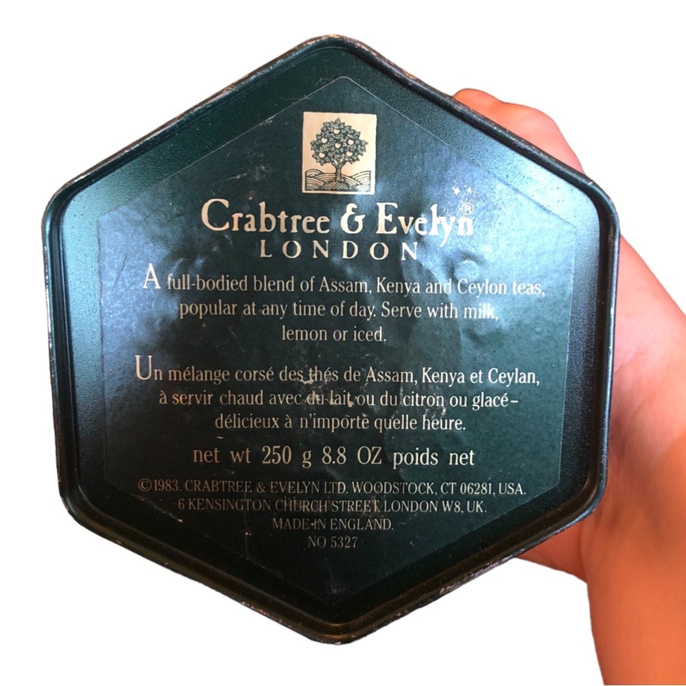 Vintage Crabtree & Evelyn Tea Tin - Picture 4 of 10